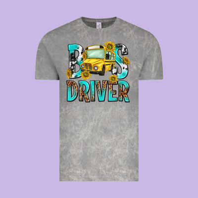 Bus Driver Vintage Tee Designed By Nancycooperartshop