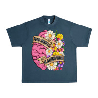 Midnight Navy your anxiety is a lying bitch Urban Heavy Tee - MaliasSmallBusiness