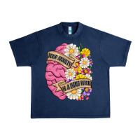 Navy your anxiety is a lying bitch Urban Heavy Tee - MaliasSmallBusiness