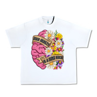 White your anxiety is a lying bitch Urban Heavy Tee - MaliasSmallBusiness