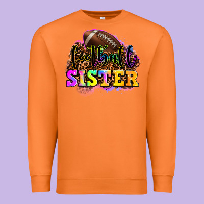 Football Sister Premium Sweatshirt Designed By Oliviacreatesart
