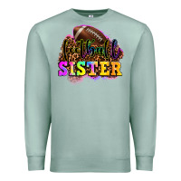 Seafoam football sister Premium Sweatshirt - OliviaCreatesArt