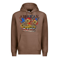 Chestnut American babe 4th of july Premium Hoodie - CowGirlArtShop