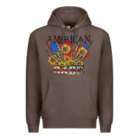 Coffee American babe 4th of july Premium Hoodie - CowGirlArtShop