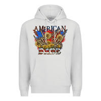 Dove Grey American babe 4th of july Premium Hoodie - CowGirlArtShop