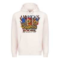 Pale Pink American babe 4th of july Premium Hoodie - CowGirlArtShop