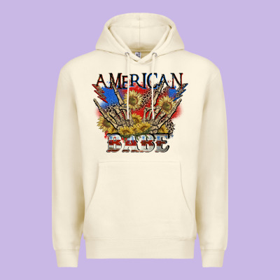 American Babe 4th Of July Premium Hoodie Designed By Cowgirlartshop