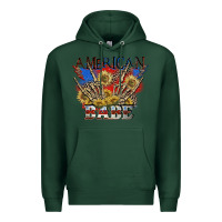 Sports Green American babe 4th of july Premium Hoodie - CowGirlArtShop