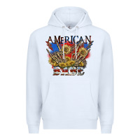 White American babe 4th of july Premium Hoodie - CowGirlArtShop