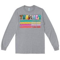 Heather Grey teacher believe Long Sleeve Tee - Artiststas