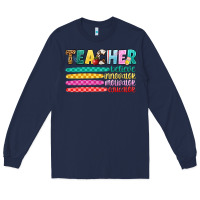 Navy teacher believe Long Sleeve Tee - Artiststas