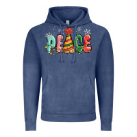 Vintage Denim peace Vintage Hoodie - MaliasSmallBusiness