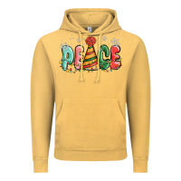 Vintage Mustard peace Vintage Hoodie - MaliasSmallBusiness