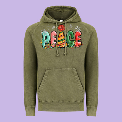 Peace Vintage Hoodie Designed By Maliassmallbusiness