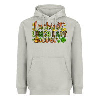 Moon Dust St. Patrick's Luckiest lunch lady ever Heavyweight Hoodie - OliviaCreatesArt