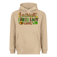Mushroom St. Patrick's Luckiest lunch lady ever Heavyweight Hoodie - OliviaCreatesArt