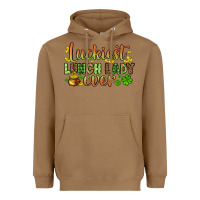 Toasted Coconut St. Patrick's Luckiest lunch lady ever Heavyweight Hoodie - OliviaCreatesArt