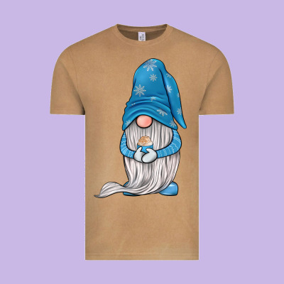 Winter Gnome Vintage Tee Designed By Jahusdesignshop