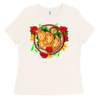 Bone empanadas plate and roses Ladies Tee - AdoDesignShop