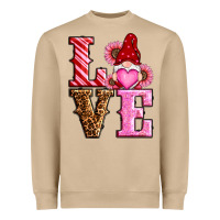 Mushroom love valentines day gnomes Heavyweight Sweatshirt - RanaPortraitStore