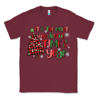 Burgundy its wonderful time of the year Classic Tee - MaliasSmallBusiness