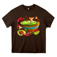 Chocolate Brown guacamole Heavy Core Tee - AdoDesignShop
