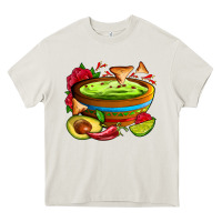Cream guacamole Heavy Core Tee - AdoDesignShop