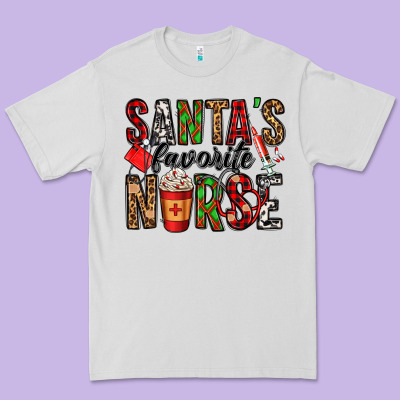 Santa's Favorite Nurse Premium Tee Designed By Jasminsmagicworld