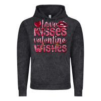 Vintage Black love kisses valentine wishes Vintage Hoodie - NancyCooperArtShop