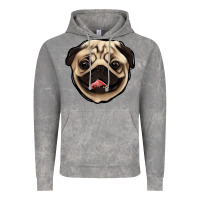 Cloud Rock pug Vintage Hoodie - Jasminsmagicworld
