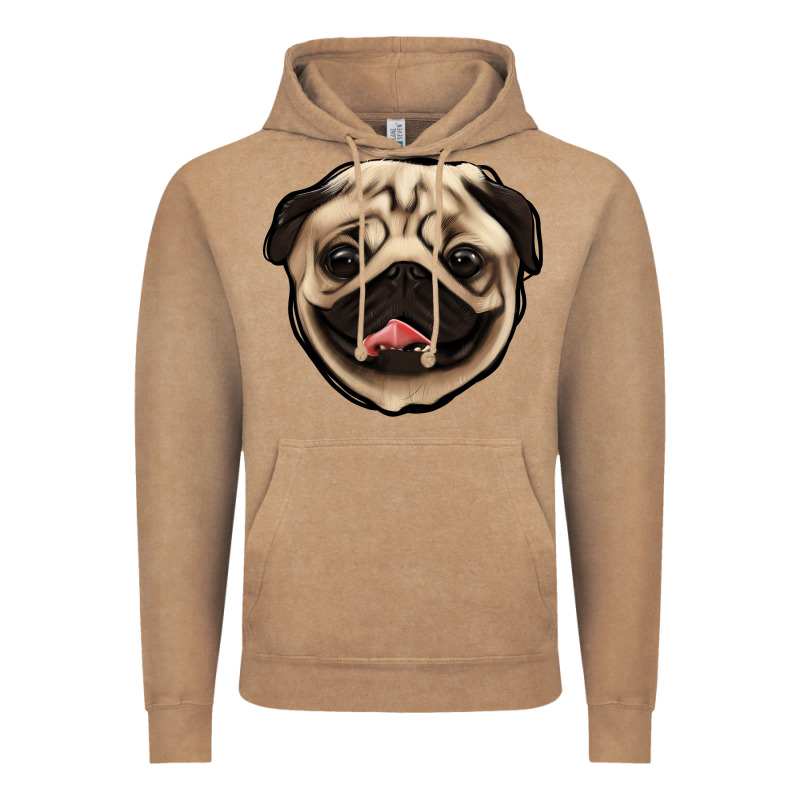 Pug Vintage Hoodie by Jasminsmagicworld | Teevron
