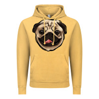 Vintage Mustard pug Vintage Hoodie - Jasminsmagicworld