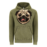 Vintage Olive pug Vintage Hoodie - Jasminsmagicworld