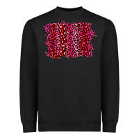 Black pink leopard background Heavyweight Sweatshirt - RanaPortraitStore