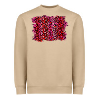 Pink Leopard Background Heavyweight Sweatshirt | Teevron
