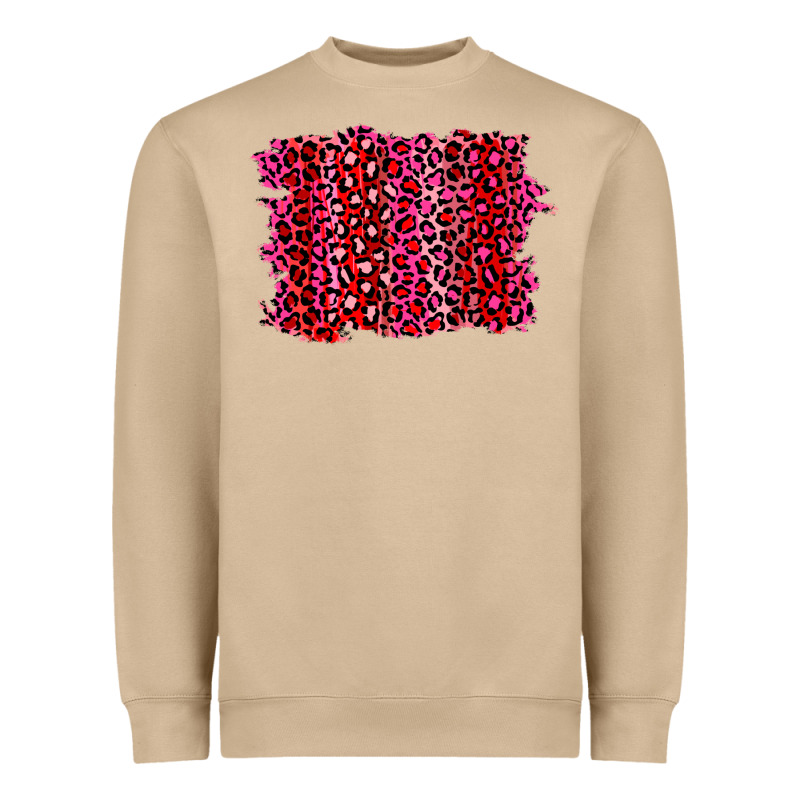 Pink Leopard Background Heavyweight Sweatshirt by RanaPortraitStore | Teevron