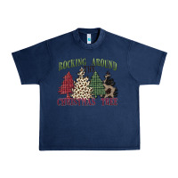 Navy rocking around the christmas tree Urban Heavy Tee - MaliasSmallBusiness