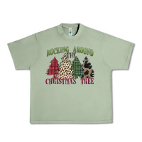 Oil Green rocking around the christmas tree Urban Heavy Tee - MaliasSmallBusiness