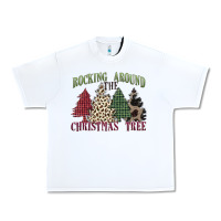 White rocking around the christmas tree Urban Heavy Tee - MaliasSmallBusiness