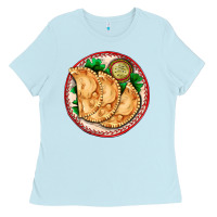 Baby Blue empanada Ladies Tee - AdoDesignShop