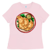 Bubblegum Pink empanada Ladies Tee - AdoDesignShop