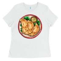 White empanada Ladies Tee - AdoDesignShop