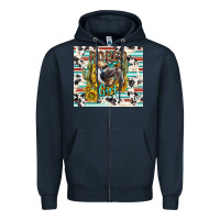Navy rodeo girl Zipper Hoodie - TumblerDesignByShophia
