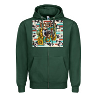 Sports Green rodeo girl Zipper Hoodie - TumblerDesignByShophia