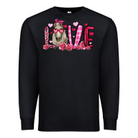 Black valentines day love horse Premium Sweatshirt - OliviaCreatesArt