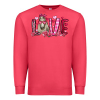 Cardinal valentines day love horse Premium Sweatshirt - OliviaCreatesArt