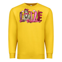 Lemon valentines day love horse Premium Sweatshirt - OliviaCreatesArt