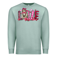 Seafoam valentines day love horse Premium Sweatshirt - OliviaCreatesArt