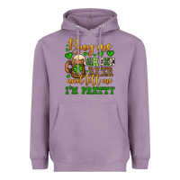 Lavender Buy me green beer and tell me i'm pretty Heavyweight Hoodie - OliviaCreatesArt