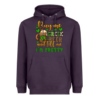 Plum Buy me green beer and tell me i'm pretty Heavyweight Hoodie - OliviaCreatesArt